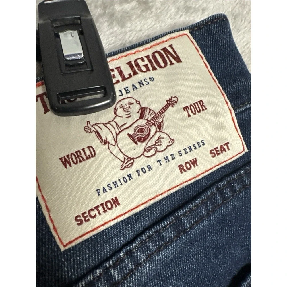 True Religion Men's Geno‎ Slim Fit Straight Jeans, Size 33 x 32 NWT